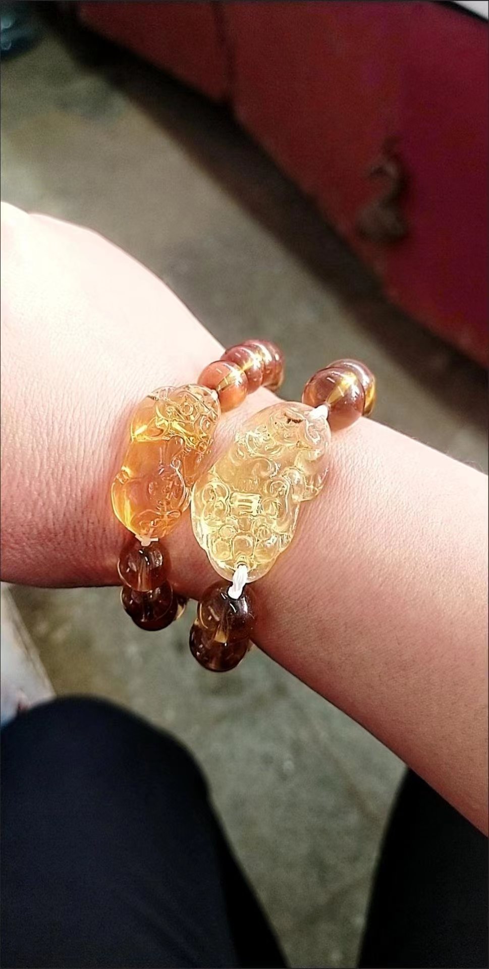 Yellow-Citrine-Pixiu-wealth-Bracelet