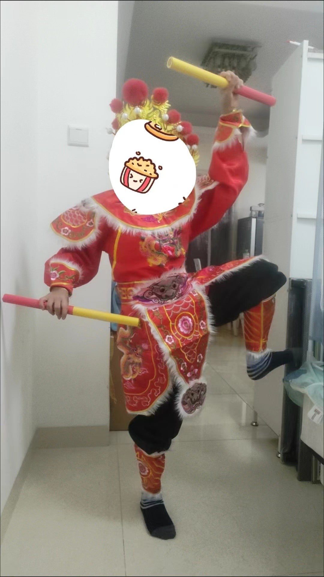 Chinese War Dance Clothing，ChaoShan Yingge Dance Clothing