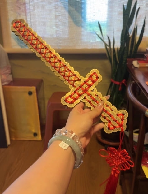 Feng Shui Brass Coin Sword：Copper Ornaments