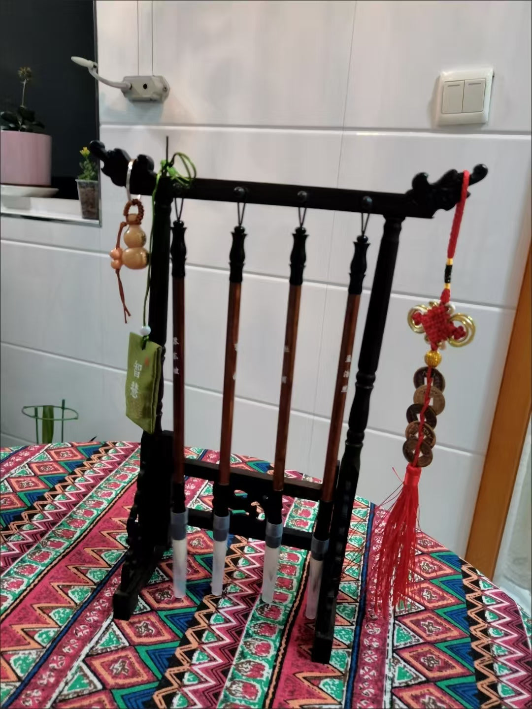 WenChang-Pen-Rack-4-Pieces-Hanging-Set-Feng- Shui-Ornament-