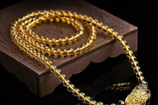 Yellow-Citrine-Pixiu-wealth-Bracelet